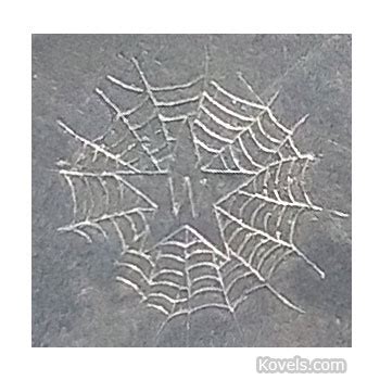 metal box star w spider web|spider web mark on silver.